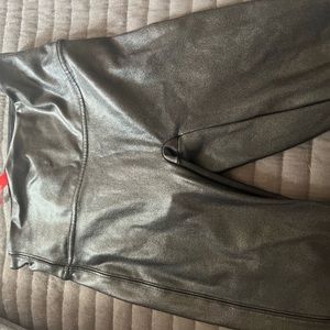 Spanx faux leather leggings. Worn once.